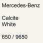 Preview: Mercedes-Benz, Calcite White, 650 / 9650.